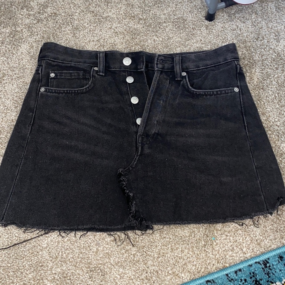 BLACK H&M DEMIN SKIRT